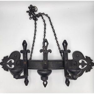 Vintage Large Metal Goth Sconce by Homco - Gothic DREAMZ!